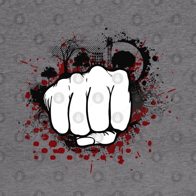 Grunge Punk Fist Punch Punk Rock Rebel by Gothic Rose Designs